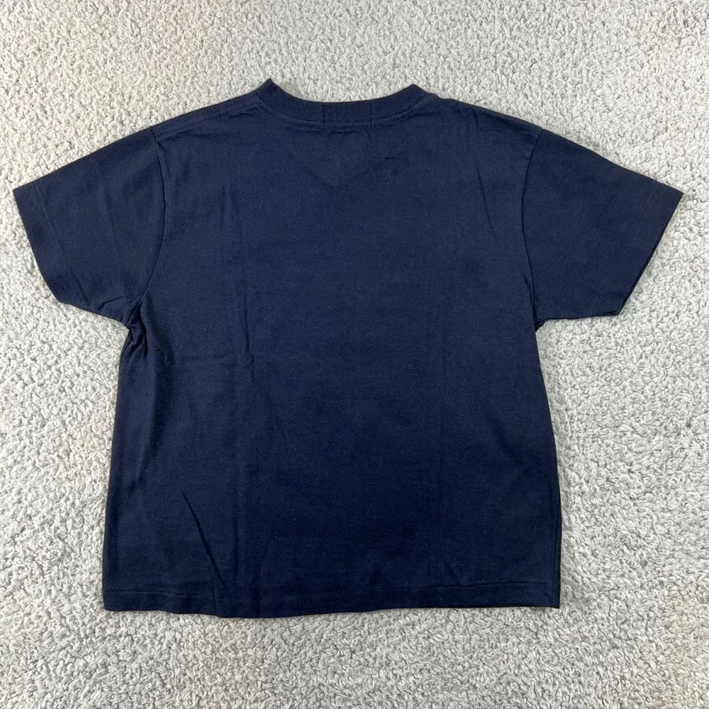 Polo Jeans Co Ralph Lauren Kids Navy‎ Blue V-Neck T-Shirt US Size S VTG NWT